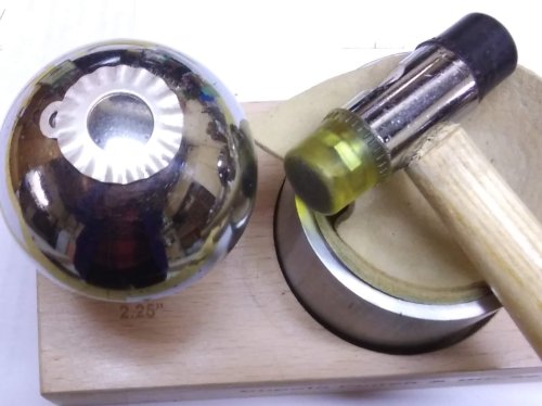 Judy Larson's Ripple Bracelet  - , Metalwork, Cutting, Cutting Tool, Cutters, Dapping, Dapping Jewelry, Filing, Finishing, Findings, Clasps, Components, Tumbling, Tumble, Tumbling Jewelry, Butane Torch, Soldering, Solder, Tools, Use a small plastic or rubber mallet